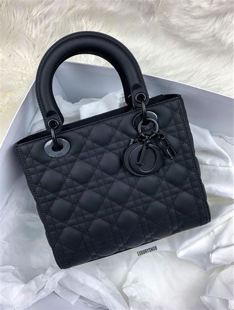 dior black bag matte|christian dior matte black bag.